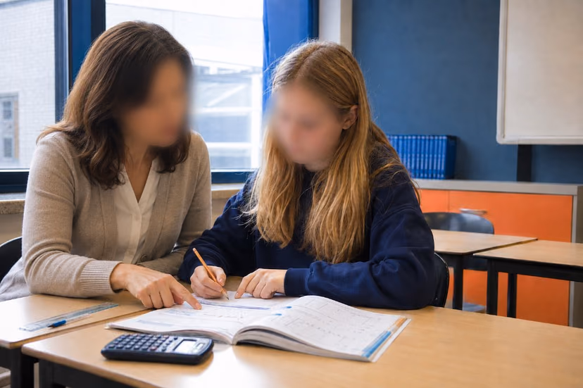 1-op-1 uitleg tijdens de les